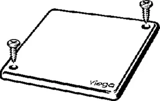 Viega Platte 4933.11 in 100x100mm Edelstahl – Bild 3
