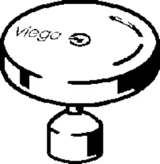 Viega Drehknopf Multiplex Trio 6146.21 in Messing verchromt – Bild 3