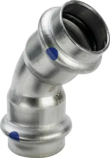 Viega Bogen 45 Grad mit SC Sanpress Inox 2326LF in LABS-frei in 22mm