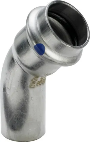 Viega Bogen 45 Grad mit SC Sanpress Inox 2326.1LF in LABS-frei in 35mm