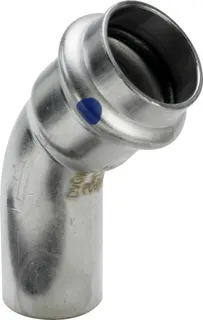 Viega Bogen 45 Grad mit SC Sanpress Inox 2326.1LF in LABS-frei in 22mm