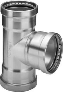 Viega T-Stück mit SC Sanpress Inox 2318XLLF in LABS-frei in 76,1mm – Bild 2
