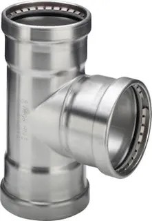 Viega T-Stück Sanpress Inox XL 2318XL in 88,9x76,1x88,9mm Edelstahl