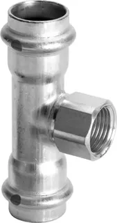 Viega T-Stück mit SC Sanpress Inox 2317.2LF in LABS-frei in 35mmxRp1/2x35mm – Bild 2