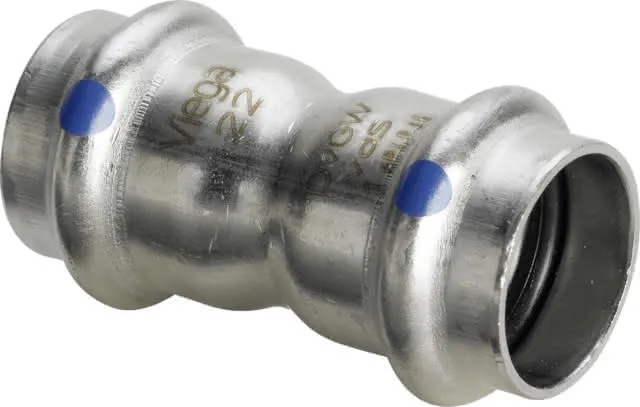 Viega Muffe mit SC Sanpress Inox 2315LF in LABS-frei in 35mm