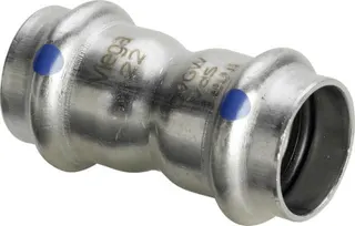 Viega Muffe mit SC Sanpress Inox 2315LF in LABS-frei in 15mm