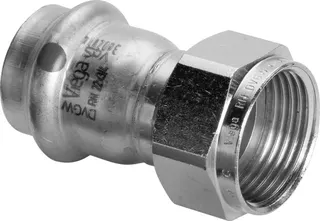 Viega Verschraubung mit SC Sanpress Inox in 2363LF in LABS-frei in 28mm x G1 – Bild 2