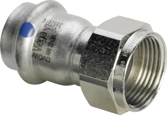 Viega Verschraubung mit SC Sanpress Inox in 2363LF in LABS-frei in 15mm x G1/2