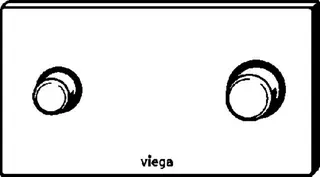 Viega WC Betätigungsplatte Visign for Public 2 8327.1 in gebürstet – Bild 3