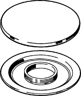 Viega Haube 6145.190 in 115mm x M48 Messing verchromt – Bild 3