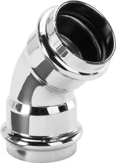 Viega Bogen 45 Grad 5698 in 32x32mm Kupfer verchromt – Bild 2