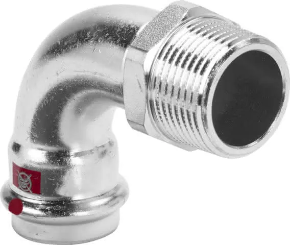 Viega Bogen 90 Grad mit SC Prestabo 1114 in 54mm x R2 Stahl verzinkt