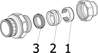 Viega Anschlussstutzen Maxiplex 9093 in 63mm Rotguss – Bild 5