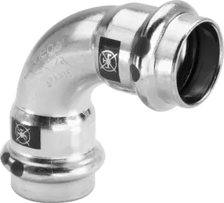 Viega Bogen 90 Grad mit SC Prestabo 1116LF in LABS-frei in 22mm – Bild 2
