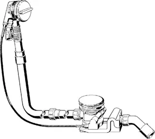 Viega Ab-und Überlauf Rotaplex Trio 6141.71 in 1070mmxDN40/50 verchromt – Bild 3