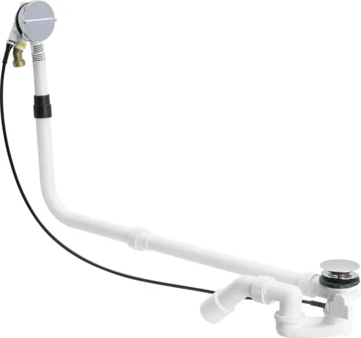 Viega Ab-und Überlauf Multiplex Trio 6161.71 in 1070mmxDN40/50 verchromt