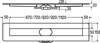 Viega Duschrinnen-Grundkörper Advantix 4982.10 in 1000mm Edelstahl – Bild 4
