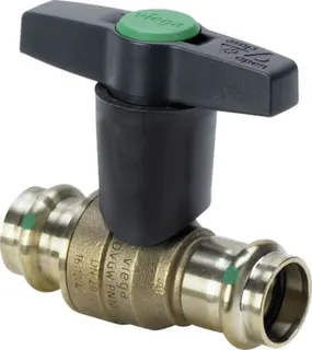 Viega Kugelhahn mit SC Easytop 2275CO in 54mm Siliziumbronze