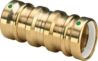 Viega Reparatur-Schiebemuffe mit SC Geopress 9615.5TW in 40mm Rotguss