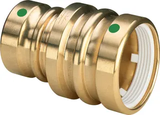 Viega Reduziermuffe mit SC Geopress 9615.2TW in 32x25mm Rotguss