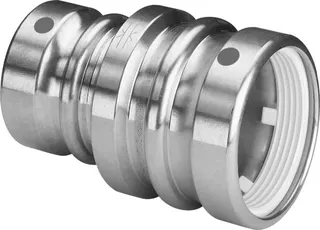 Viega Reduziermuffe mit SC Geopress 9615.2TW in 63x32mm Rotguss – Bild 2