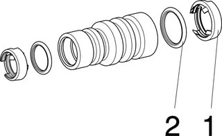 Viega Reduziermuffe mit SC Geopress 9615.2TW in 63x32mm Rotguss – Bild 4