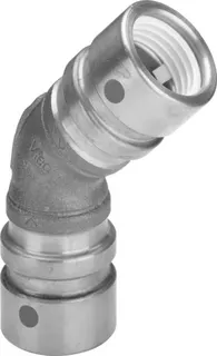 Viega Bogen 45 Grad mit SC Geopress 9626TW in 40mm Rotguss – Bild 2