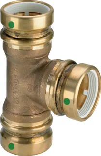 Viega T-Stück mit SC Geopress 9618TW in 25x25x25mm Rotguss