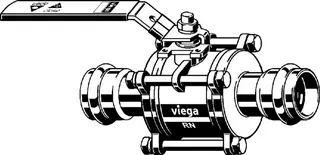 Viega Kugelhahn mit SC Easytop 2375.8 in 22mm Stahl nichtrostend – Bild 2
