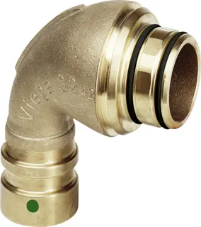 Viega Anschlussbogen 90 Grad mit SC Geopress 9694TW in 32mm Rotguss