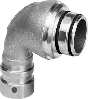 Viega Anschlussbogen 90 Grad mit SC Geopress 9694TW in 32mm Rotguss – Bild 2