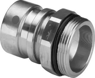 Viega Übergangsstück mit SC Geopress 9621TW in 32mm x G1 1/2 Rotguss – Bild 2