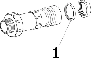 Viega Übergangsstück mit SC Geopress 9622TW in 32mm x R1 Rotguss – Bild 4