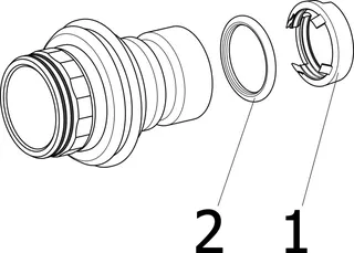 Viega Anschlussstück mit SC Geopress 9693TW in 32mm Rotguss – Bild 4
