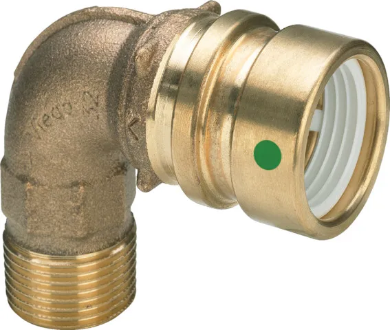 Viega Bogen 90 Grad mit SC Geopress 9614TW in 63mm x R2 Rotguss