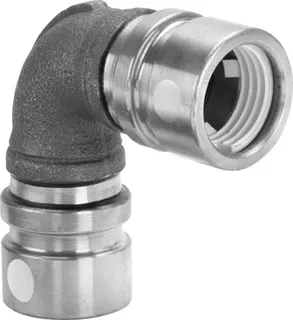 Viega Bogen 90 Grad mit SC Geopress G 9616G in 40mm Rotguss – Bild 2