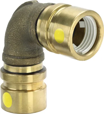 Viega Bogen 90 Grad mit SC Geopress G 9616G in 63mm Rotguss