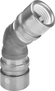 Viega Bogen 45 Grad mit SC Geopress G 9626G in 40mm Rotguss – Bild 2