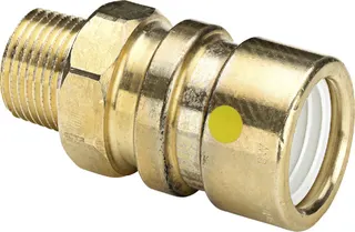 Viega Übergangsstück mit SC Geopress G 9611G in 40mm x R1 1/4 Rotguss