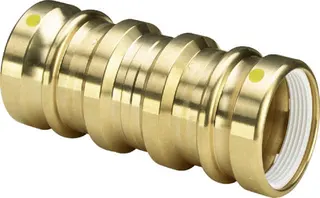 Viega Reparatur-Schiebemuffe mit SC Geopress G 9615.5G in 40mm Rotguss