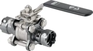 Viega Kugelhahn mit SC Easytop 4375.8 in 1/2 Zoll Stahl unlegiert