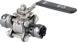 Viega Kugelhahn mit SC Easytop 4375.8 in 3/4 Zoll Stahl unlegiert