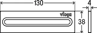 Viega Duschrinnen-Einleger Advantix Cleviva 4981.50 in Champagner – Bild 3