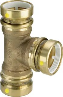 Viega T-Stück mit SC Geopress 9618G in 32mm Rotguss