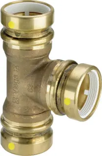 Viega T-Stück mit SC Geopress 9618G in 50mm Rotguss