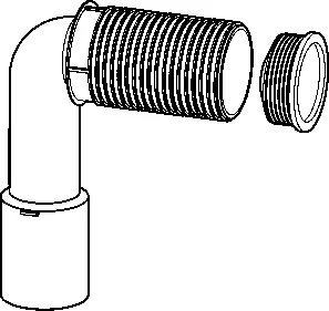 Viega Ablaufbogen 8580.74 in DN40xDN50 Kunststoff – Bild 2