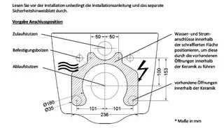 sanibel-Keramik-Dusch-WC HCRW A22 spülrandlos mit Glasur im Set weiß – Bild 3
