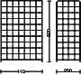 CWS Großraumpapierkorb Edelstahl Geflecht, 60 l, HxBxT 620x410x250 – Bild 2