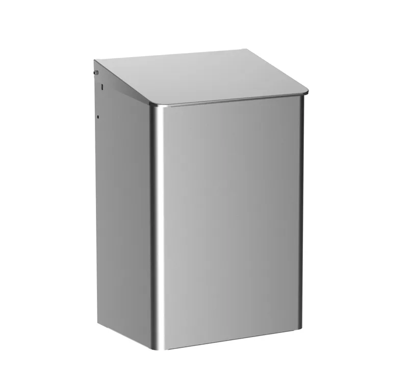 CWS Abfallbehälter, Edelstahl, 15 l HxBxT 417x278x213 mm