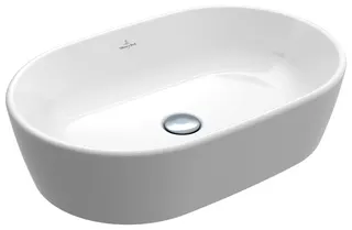Villeroy & Boch Aufsatzwaschbecken Architectura 600x 400mm Oval o. ÜL. Weiß Alpin CeramicPlus – Bild 2